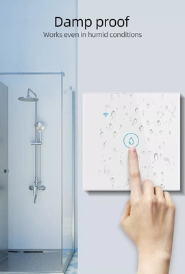 Glomarket Smart Home Fernbedienung mit Sprachsteuerung Berührungsplatte Warmwasserbereiter Schalter Tuya Wireless Wifi Boiler Schalter