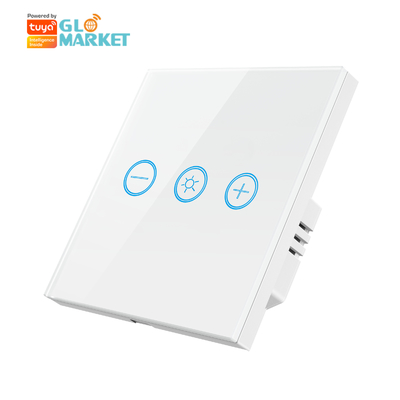 Glomarket Glas Touch Panel Tuya Wifi Glühbirne Wireless Fernbedienung Einstellbares Licht Dimmer Touch Switch Smart für Glühbirnen