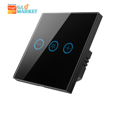 Glomarket Glas Touch Panel Tuya Wifi Glühbirne Wireless Fernbedienung Einstellbares Licht Dimmer Touch Switch Smart für Glühbirnen