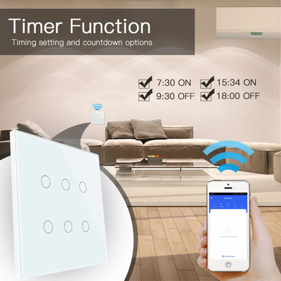 Glomarket Smart Wifi Brasilien 118*124 Schalter Arbeiten mit Google Alexa Assistant Tuya Smart Light Switch für Zuhause