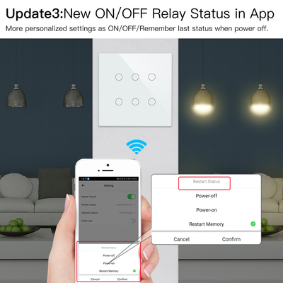 Glomarket Smart Wifi Brasilien 118*124 Schalter Arbeiten mit Google Alexa Assistant Tuya Smart Light Switch für Zuhause