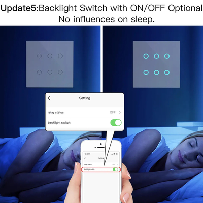 Glomarket Smart Wifi Brasilien 118*124 Schalter Arbeiten mit Google Alexa Assistant Tuya Smart Light Switch für Zuhause