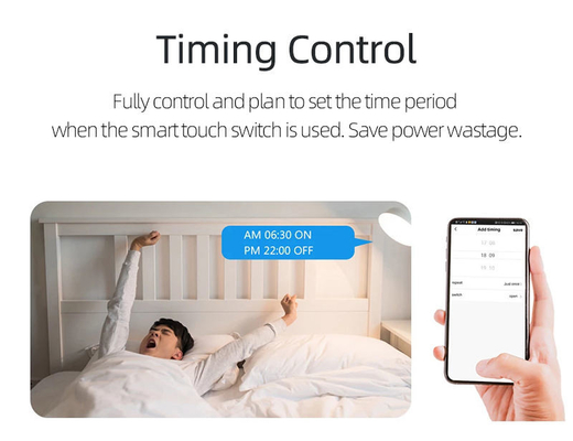Glomarket Tuya WiFi Zigbee Smart Light Switch Schaltknopf Wandschalter 1/2/3 Gang Arbeit mit Alexa Google Home