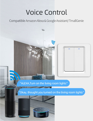 Glomarket Tuya WiFi Zigbee Smart Light Switch Schaltknopf Wandschalter 1/2/3 Gang Arbeit mit Alexa Google Home