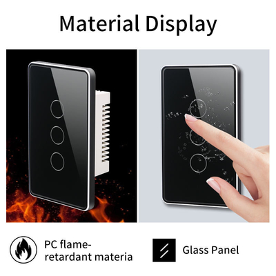 Glomarket Tuya Smart Switch Wifi US Elektrischer Wandschalter Google Home Alexa Lichtlampe Touch Switch App Steuerung