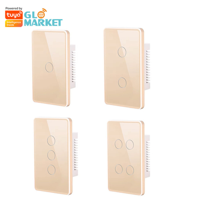 Glomarket Tuya Smart Switch Wifi US Elektrischer Wandschalter Google Home Alexa Lichtlampe Touch Switch App Steuerung