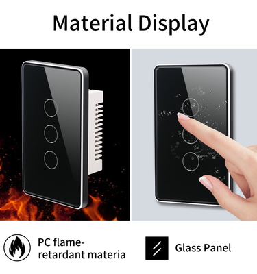 Glomarket Tuya Smart Switch Wifi US Elektrischer Wandschalter Google Home Alexa Lichtlampe Touch Switch App Steuerung