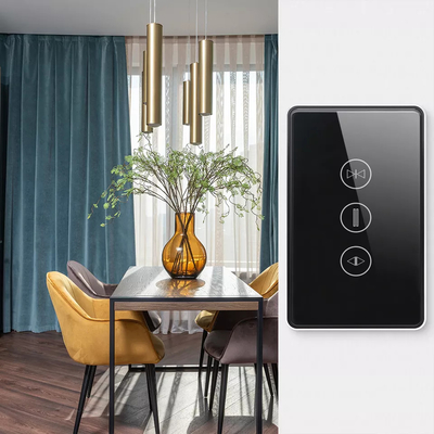 Glomarket wir Standard-Vorhang-Schalter-Noten-Knopf-Sprachsteuerintelligenter Fensterladen-Schalter Alexa Google Home Tuya Wifi intelligentes