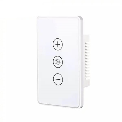 Glomarket Digital Smart Switch Licht Wifi Dimmer Wireless Glass Touch Wandlicht Schalter Panel Tuya Fernbedienung mit Alexa