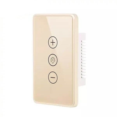 Glomarket Digital Smart Switch Licht Wifi Dimmer Wireless Glass Touch Wandlicht Schalter Panel Tuya Fernbedienung mit Alexa