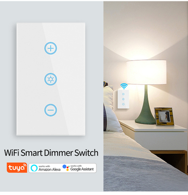 Glomarket US Standard Dimmer Drahtloser Schalter Elektrischer Smart Switch Intelligenter Wanddimmer Lichtschalter Smart Home Automation