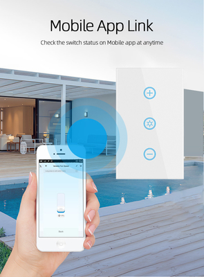 Glomarket US Standard Dimmer Drahtloser Schalter Elektrischer Smart Switch Intelligenter Wanddimmer Lichtschalter Smart Home Automation