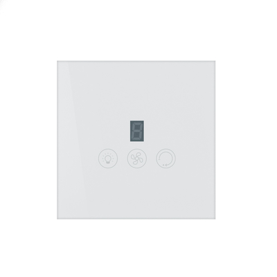 Glomarket Tuya Wifi Smart Fan Switch Tuya Smart Switch Lüftergeschwindigkeit Licht Ein- und Ausschalten Sprachsteuerung Steuerschalter EU / US-Standard