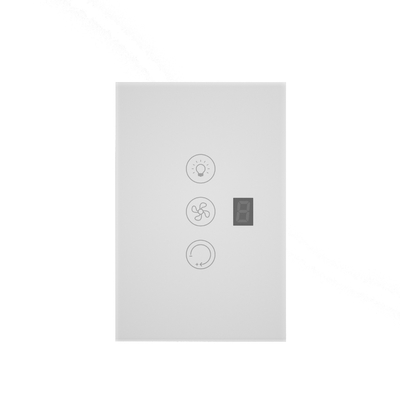 Glomarket Tuya Wifi Smart Fan Switch Tuya Smart Switch Lüftergeschwindigkeit Licht Ein- und Ausschalten Sprachsteuerung Steuerschalter EU / US-Standard