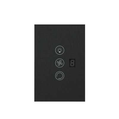 Glomarket Tuya Wifi Smart Fan Switch Tuya Smart Switch Lüftergeschwindigkeit Licht Ein- und Ausschalten Sprachsteuerung Steuerschalter EU / US-Standard