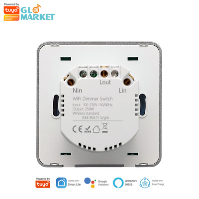 Glomarket Smart Home Dimmer Schalter Tuya Zigbee Sprachsteuerung Knopf Dimming Helligkeit mit Digital Display anpassen