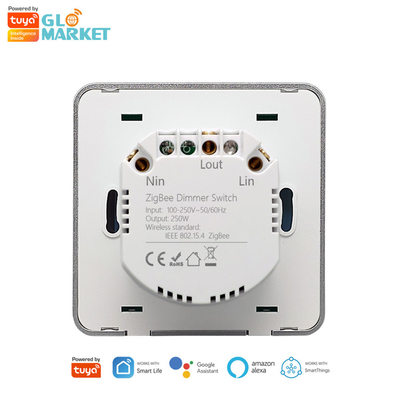 Glomarket Smart Home Dimmer Schalter Tuya Zigbee Sprachsteuerung Knopf Dimming Helligkeit mit Digital Display anpassen