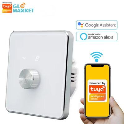 Glomarket Smart Home Dimmer Schalter Tuya Zigbee Sprachsteuerung Knopf Dimming Helligkeit mit Digital Display anpassen