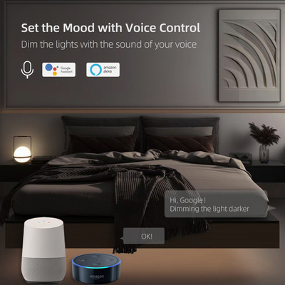 Glomarket Smart Home Dimmer Schalter Tuya Zigbee Sprachsteuerung Knopf Dimming Helligkeit mit Digital Display anpassen