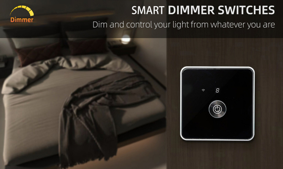 Glomarket Smart Home Dimmer Schalter Tuya Zigbee Sprachsteuerung Knopf Dimming Helligkeit mit Digital Display anpassen