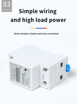 Glomarket Wifi Tuya/Smart Life App Fernbedienung Smart Circuit Protector Relais Gerät Schalter Brecher Energiezähler