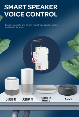 Glomarket Wifi-Schaltkreislaufschalter Smart Switch Tuya Smart 1p 2p 3p 4p Smart Home System Elektrischer Schaltkreislauf 4P MCB-Schaltkreislaufschalter
