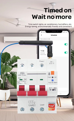 Glomarket Wifi-Schaltkreislaufschalter Smart Switch Tuya Smart 1p 2p 3p 4p Smart Home System Elektrischer Schaltkreislauf 4P MCB-Schaltkreislaufschalter