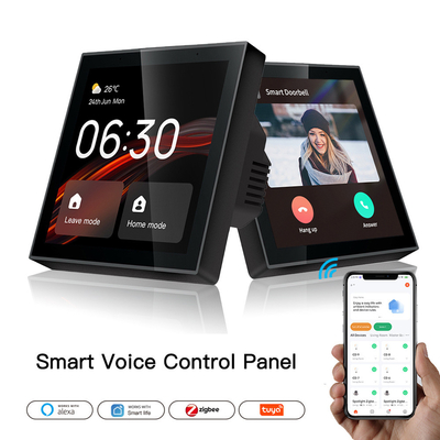 Glomarket Tuya Smart 4-Zoll Multi-Funktion Touch-Bildschirm-Steuerung Alexa Stimme Zigbee Zentralsteuerung