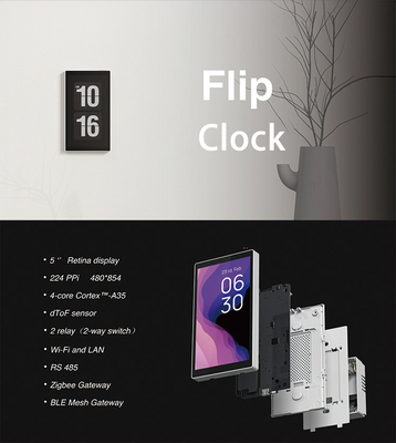Glomarket Tuya 5 Zoll Wifi Zigbee Gateway Smart Home Control Panel Multifunktionsmusik Wand Touchscreen Tuya Zentrum