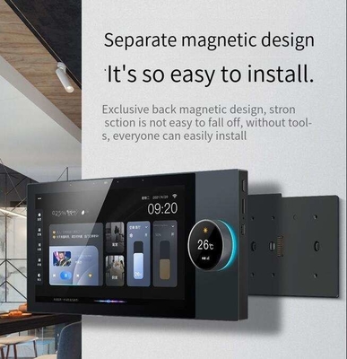 Glomarket Tuya 10 Zoll Zentralsteuerung mit Musik 2 Gang Relais 2 Weg Lautsprecher Multifunktionale Smart Home Produkte
