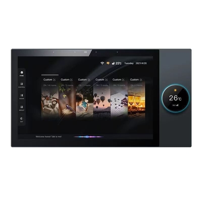 Glomarket Tuya 10 Zoll Zentralsteuerung mit Musik 2 Gang Relais 2 Weg Lautsprecher Multifunktionale Smart Home Produkte